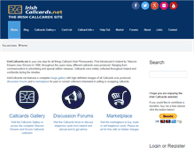 Tablet Screenshot of irishcallcards.net